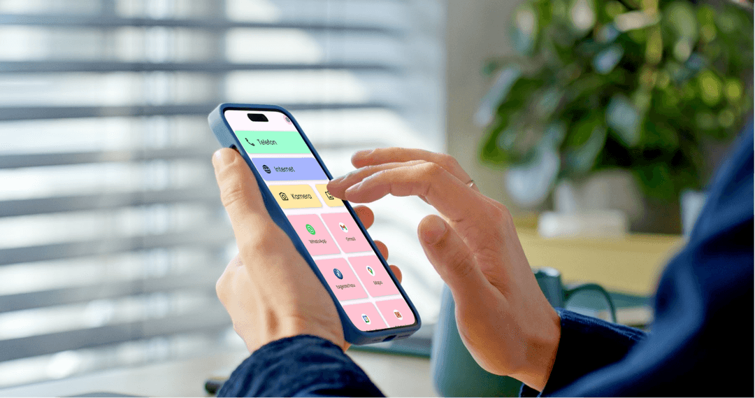 Smartphone mit Senioren-Launcher
